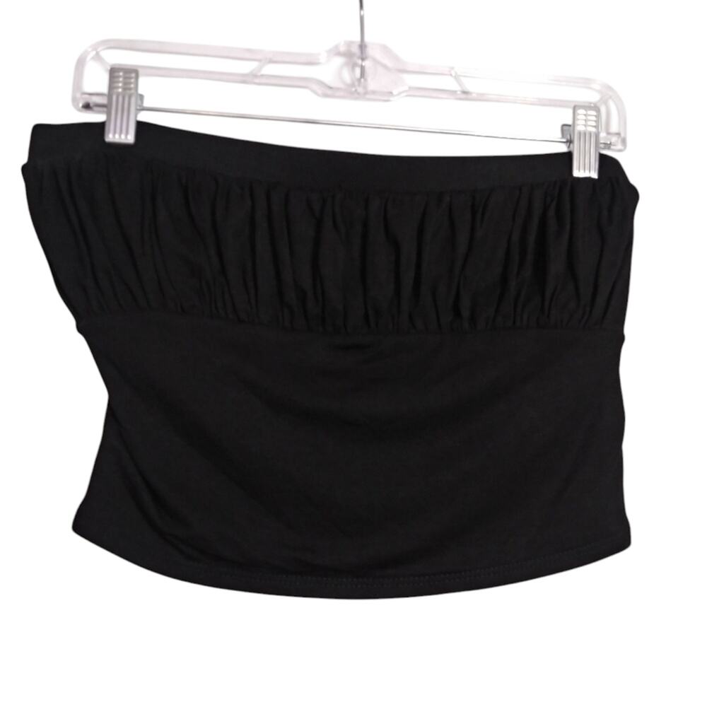 Free People Beach Black Strapless Tube Top Size M